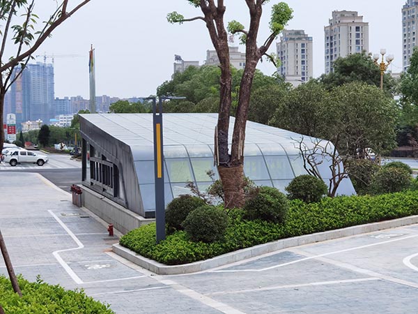 上饒友邦廣場汽車坡道雨蓬